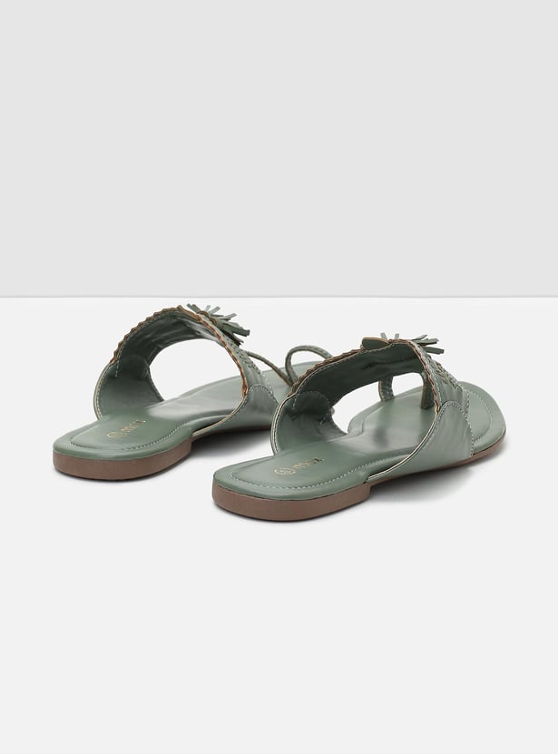 Women Braided Kolhapuri Sandals