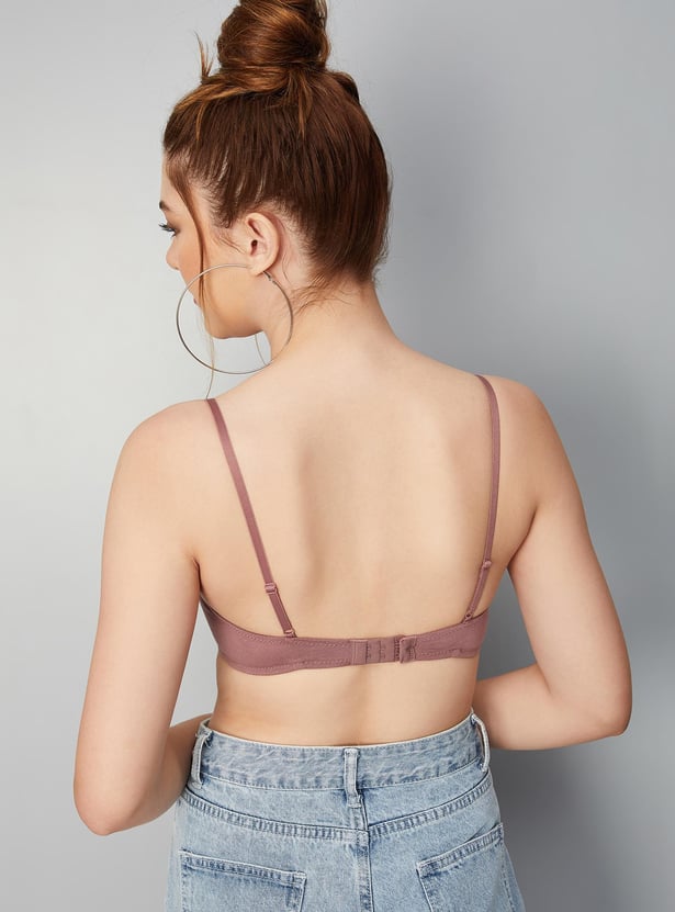 Women Lace Padded Non-Wired Bra - Pack of 2