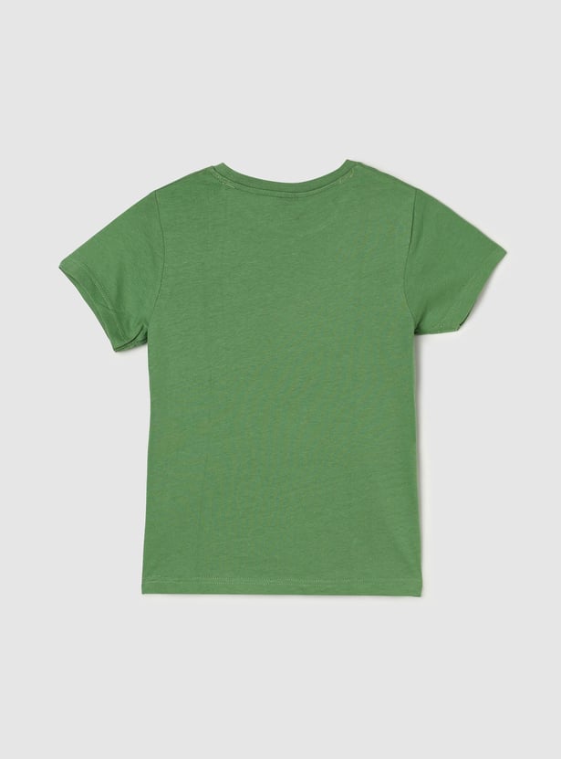 Boys Graphic Printed Crew Neck T-shirt