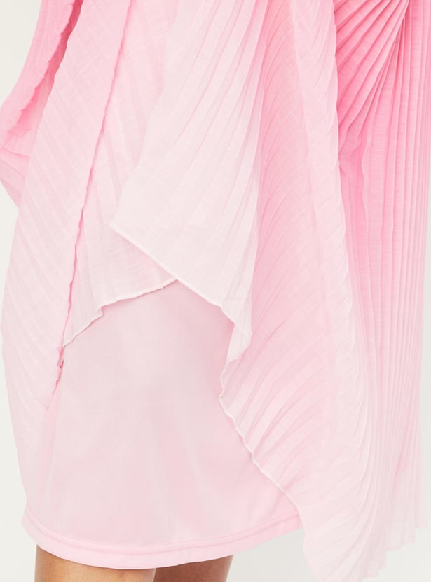 Women Ombre Pleated Skirt