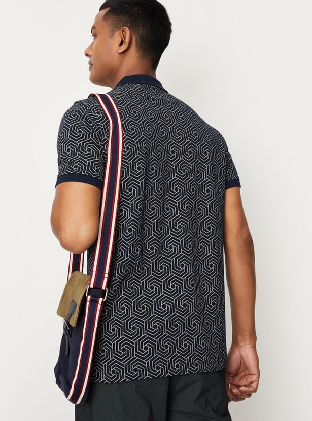 Men Printed Slim Fit Polo