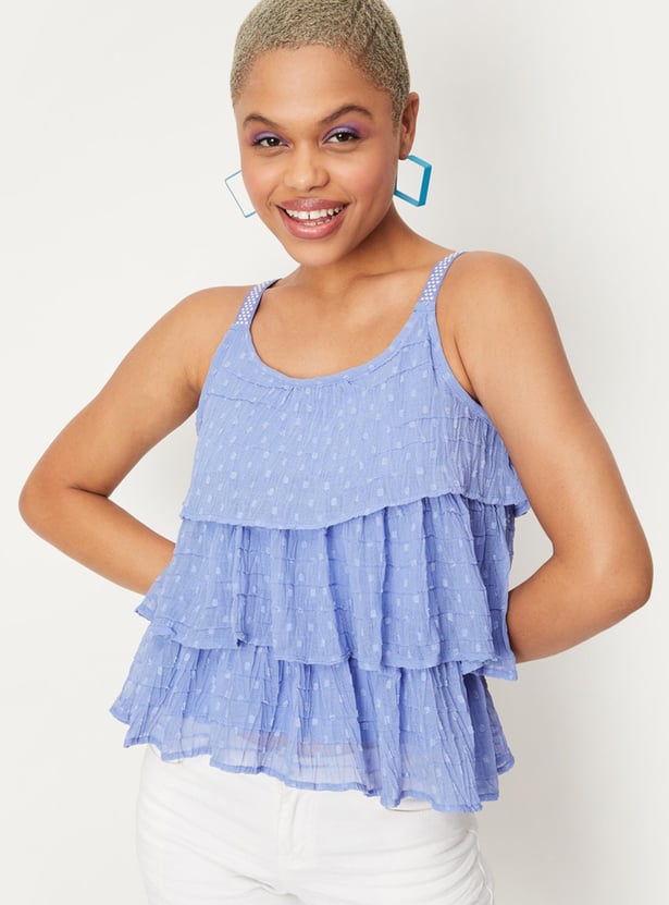 leinwande Braids&Frill Top 新品未使用 leinwande（ラインヴァンド）の「Braid Knitted Top（ベスト