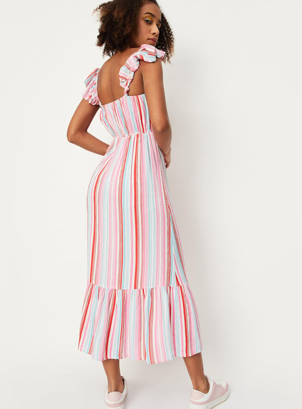 Women Striped Maxi Dress