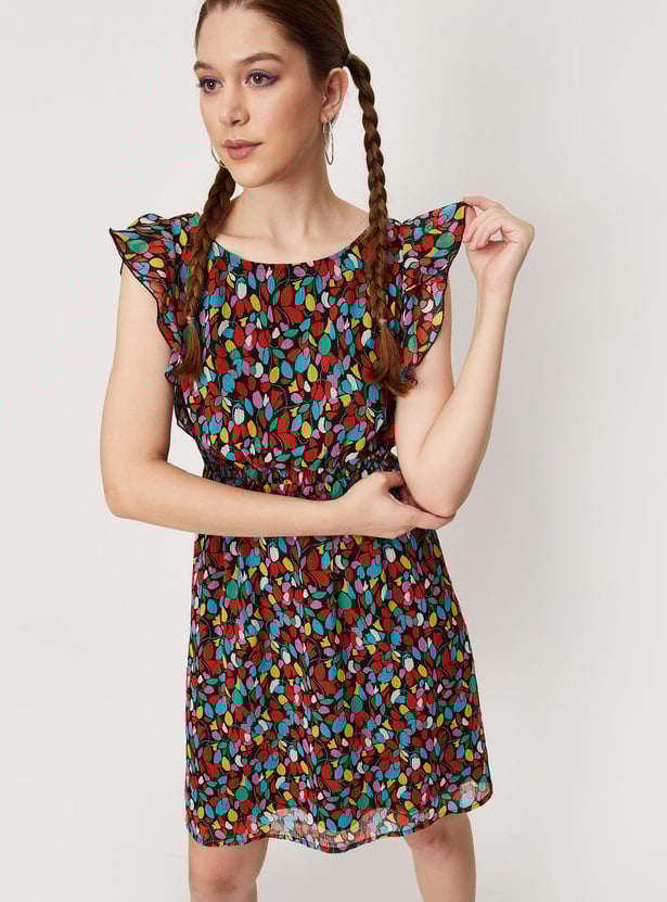 Women Printed Fit and Flare Dress
