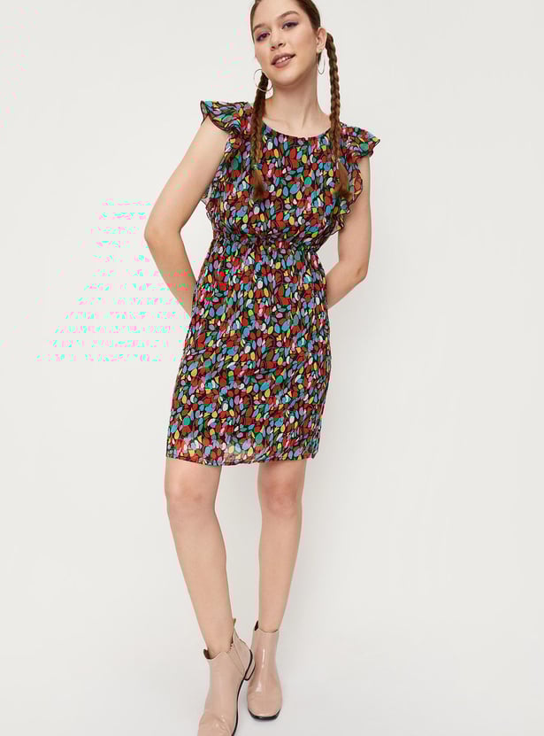 Women Printed Fit and Flare Dress