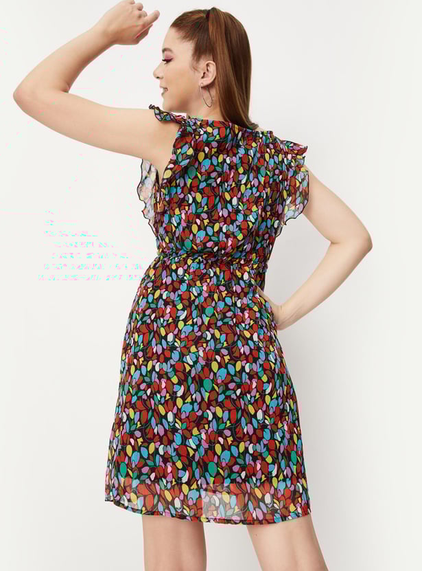 Women Printed Fit and Flare Dress