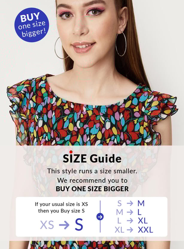 Women Printed Fit and Flare Dress