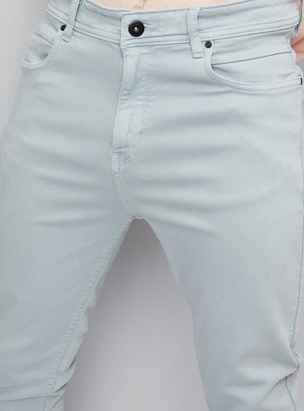 Men Coloured Carrot Fit Jeans