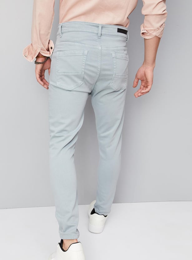 Men Coloured Carrot Fit Jeans