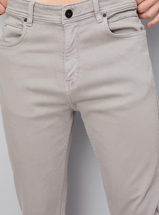 Men Coloured Carrot Fit Jeans