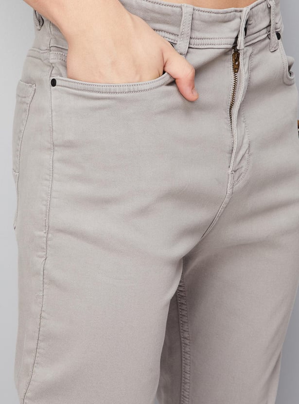 Men Coloured Carrot Fit Jeans