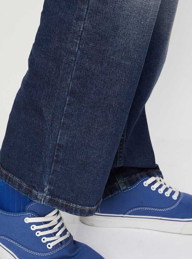 Men Washed Skinny Fit Jeans