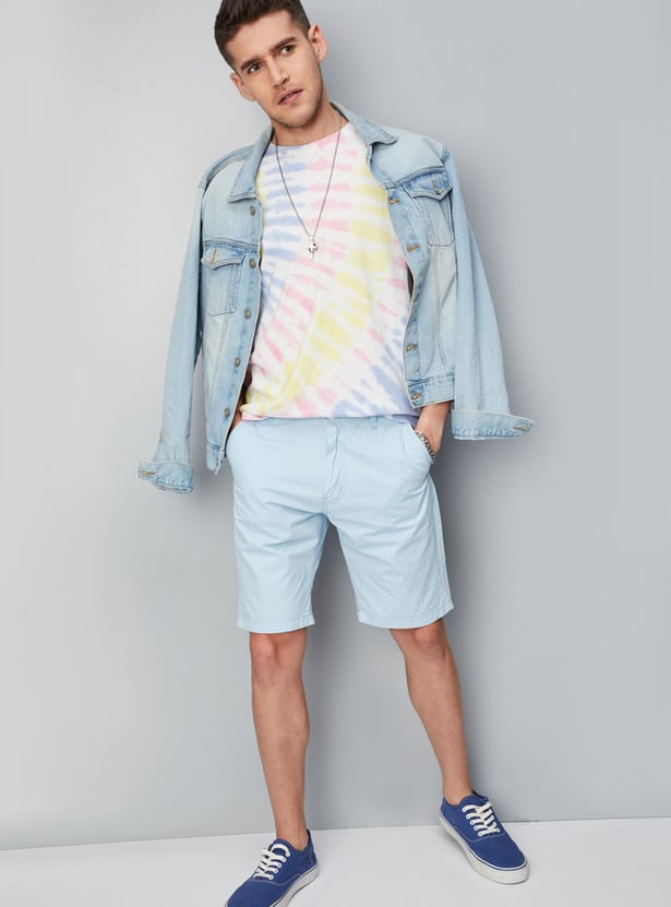 Men Tie and Dye Printed Slim Fit T-shirt