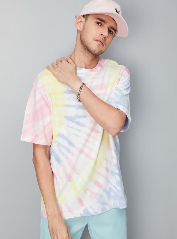 Men Tie & Dye Relaxed Fit T-shirt
