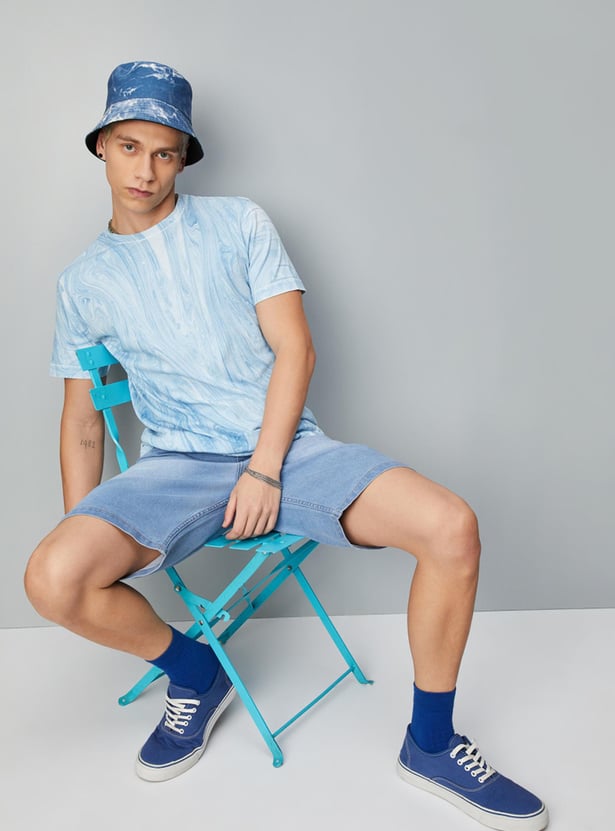 Men Tie & Dye Slim Fit T-shirt