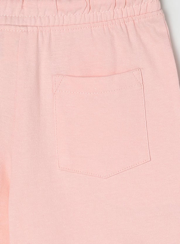Girls Placement Print Knit Shorts
