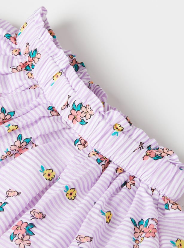 Girls Printed A-Line Skirt