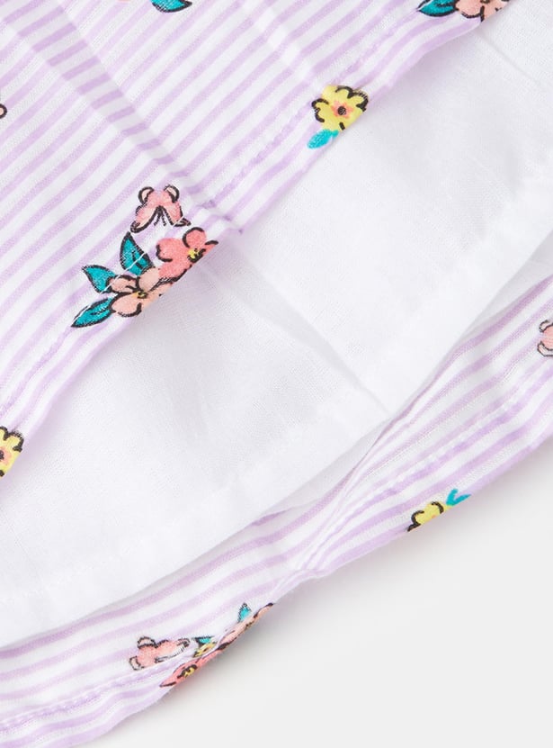 Girls Printed A-Line Skirt