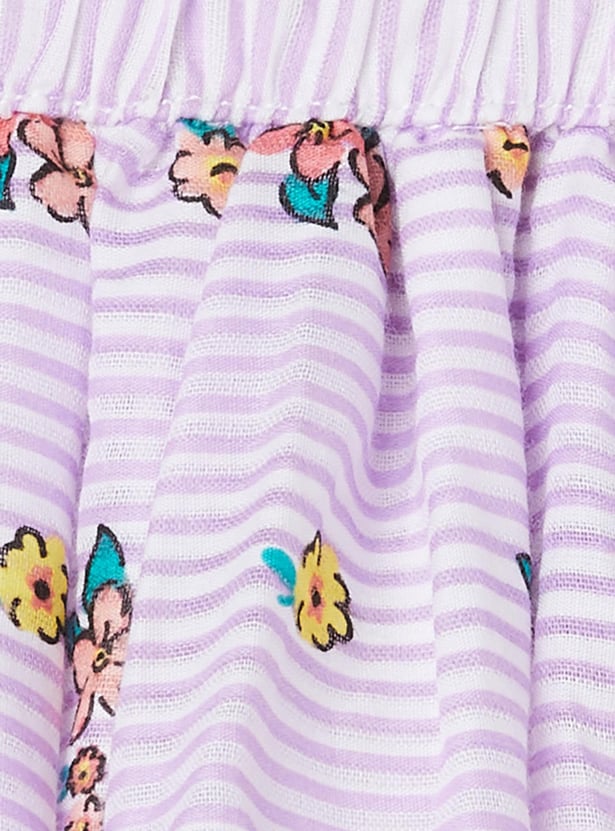 Girls Printed A-Line Skirt