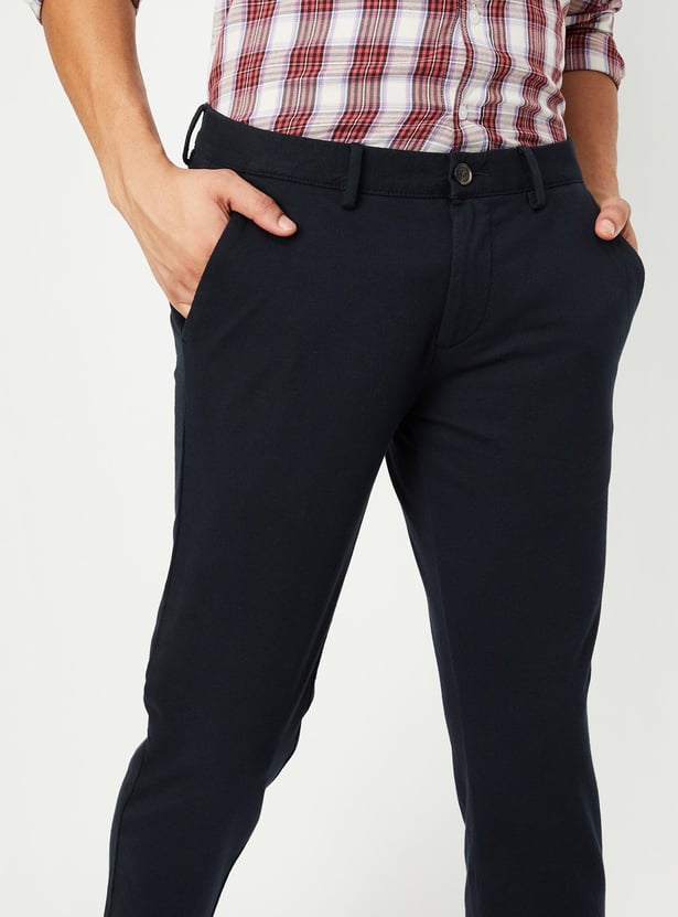 Men Solid Skinny Fit Chinos