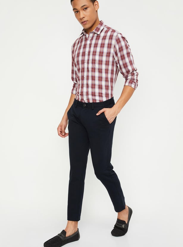 Men Solid Skinny Fit Chinos