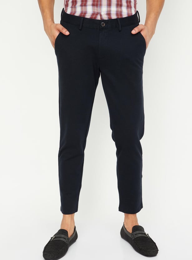 Men Solid Skinny Fit Chinos