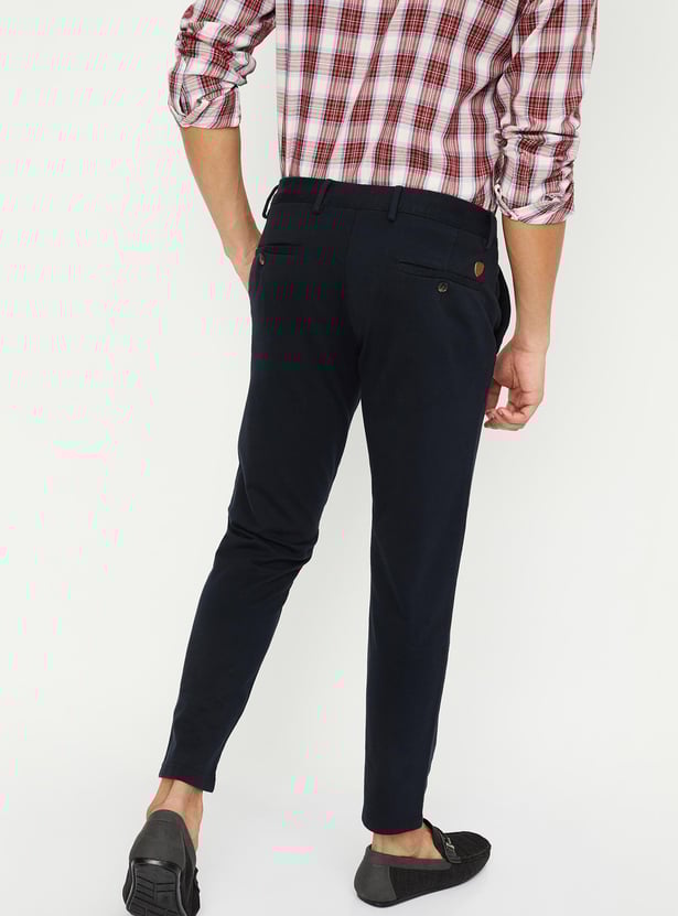 Men Solid Skinny Fit Chinos