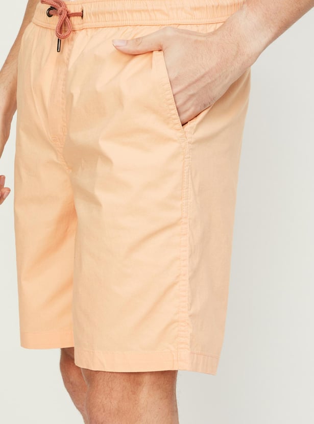 Men Solid Slim Fit Shorts