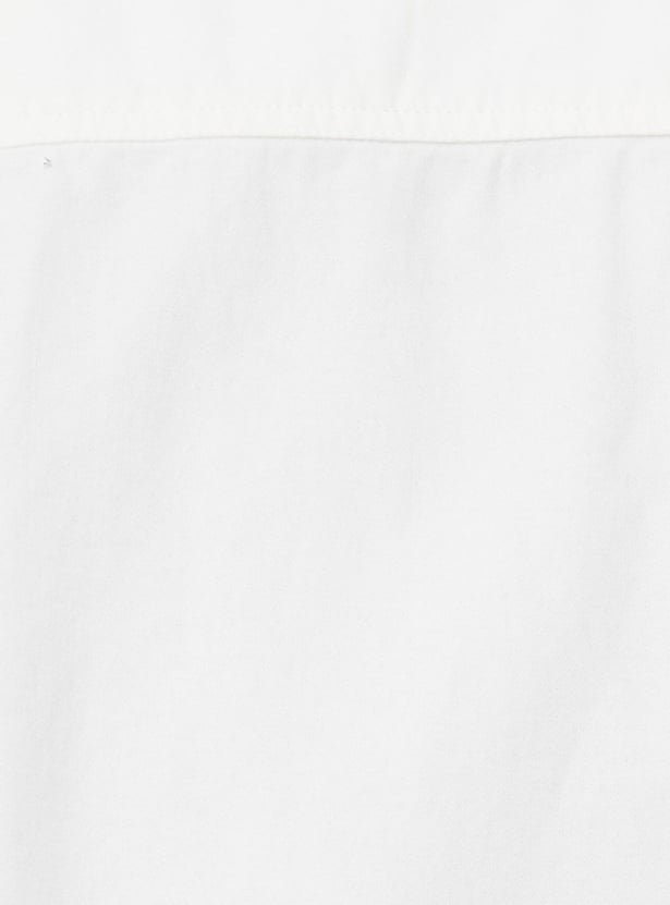 Men Solid Boxy Fit Casual Shirt