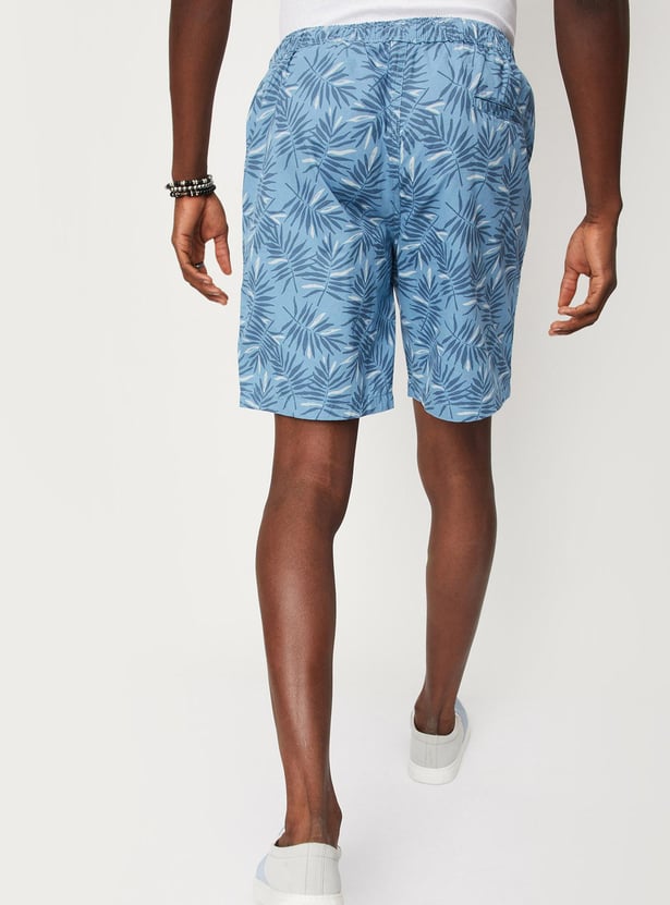 Men Printed Slim Fit Shorts