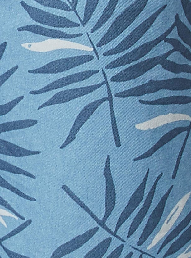 Men Printed Slim Fit Shorts