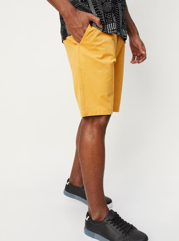 Men Slim Fit Casual Shorts