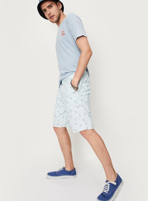 Men Printed Slim Fit Shorts