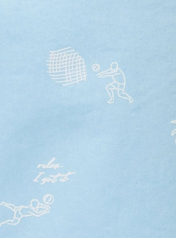 Men Printed Slim Fit Casual Shorts