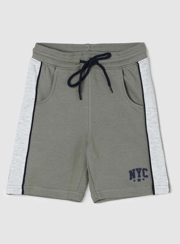 Boys Side Panelled Drawstring Shorts
