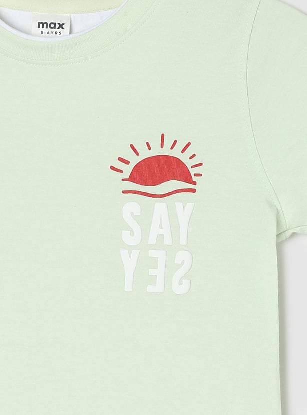 Boys Knit Graphic T-shirt