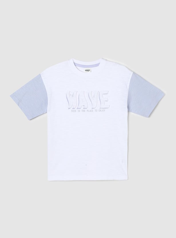 Boys Colourblock Knit T-shirt