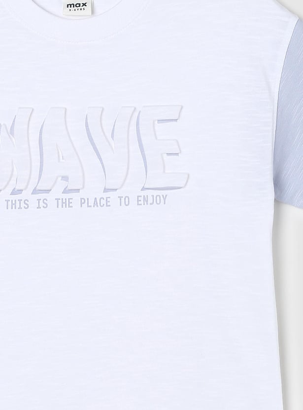 Boys Colourblock Knit T-shirt