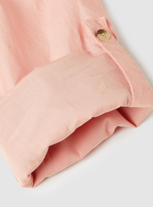 Boys Solid Full Sleeve Shirt
