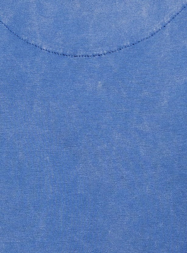 Men Acid Washed Pocket Slim Fit T-shirt