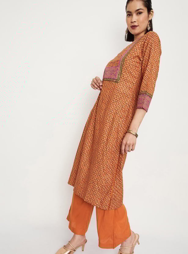 Women Printed Kurta and Palazzos
