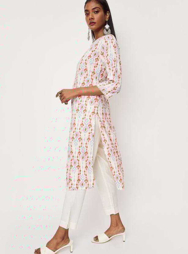 Women Printed Kurta with Straight Pants