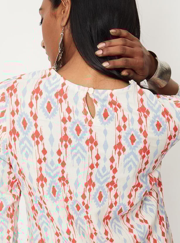 Women Printed Kurta with Straight Pants