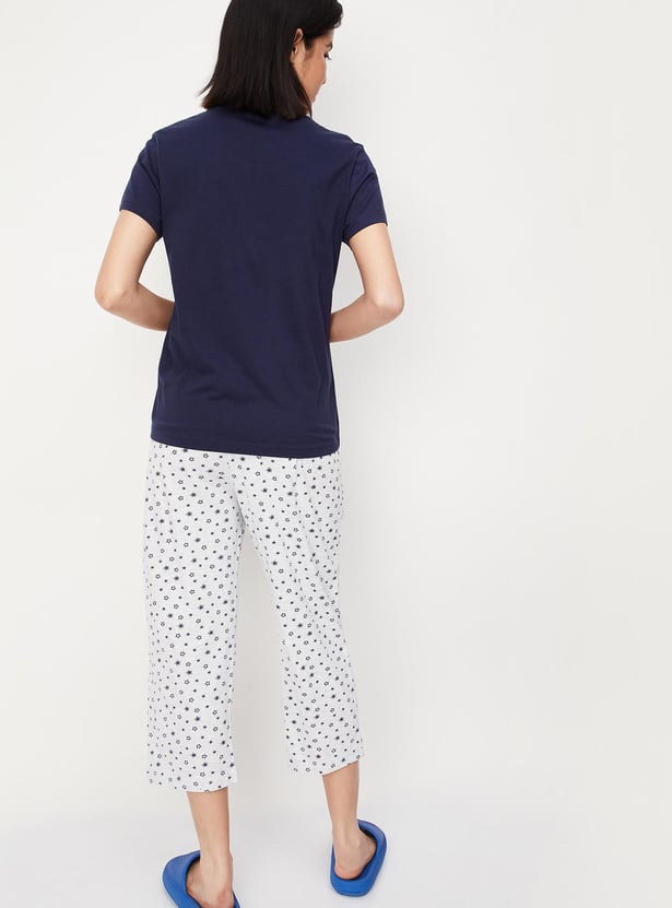 Women Printed Capri Set