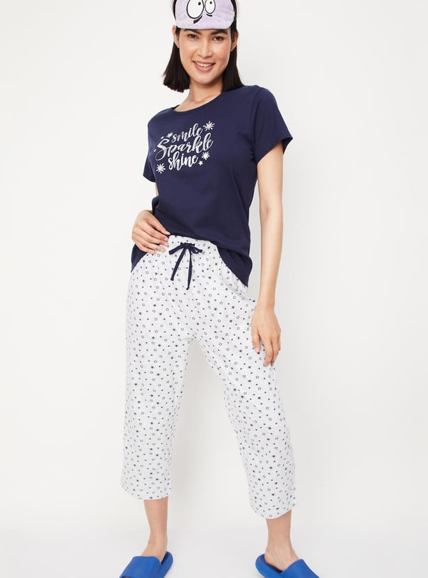 Women Printed Capri Set