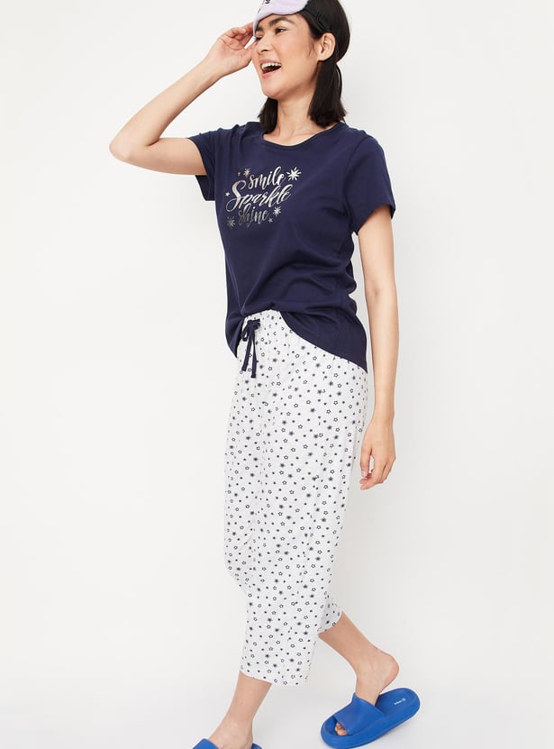 Women Printed Capri Set