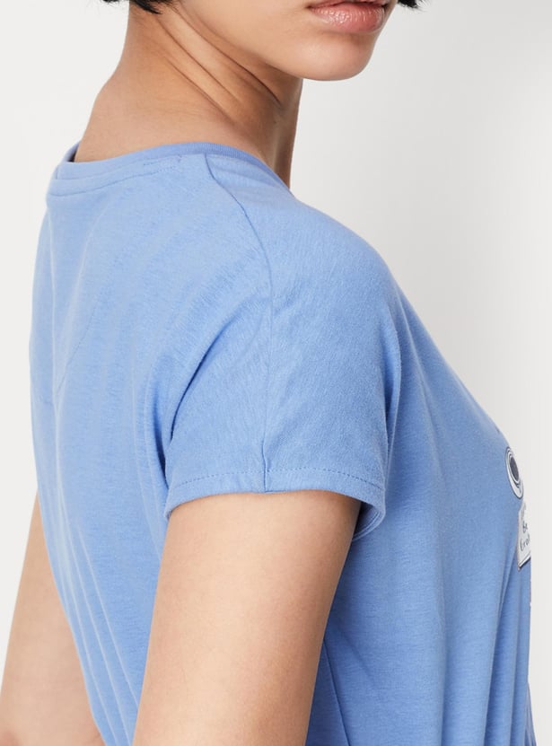 Women Printed Chemise with Pockets