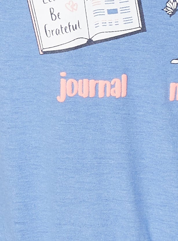 Women Printed Chemise with Pockets