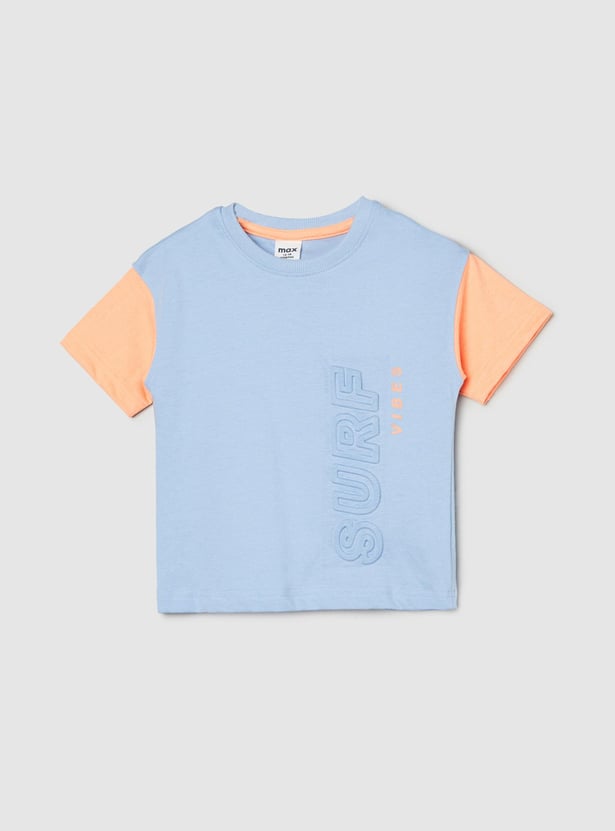 Boys Colourblock Knit T-shirt