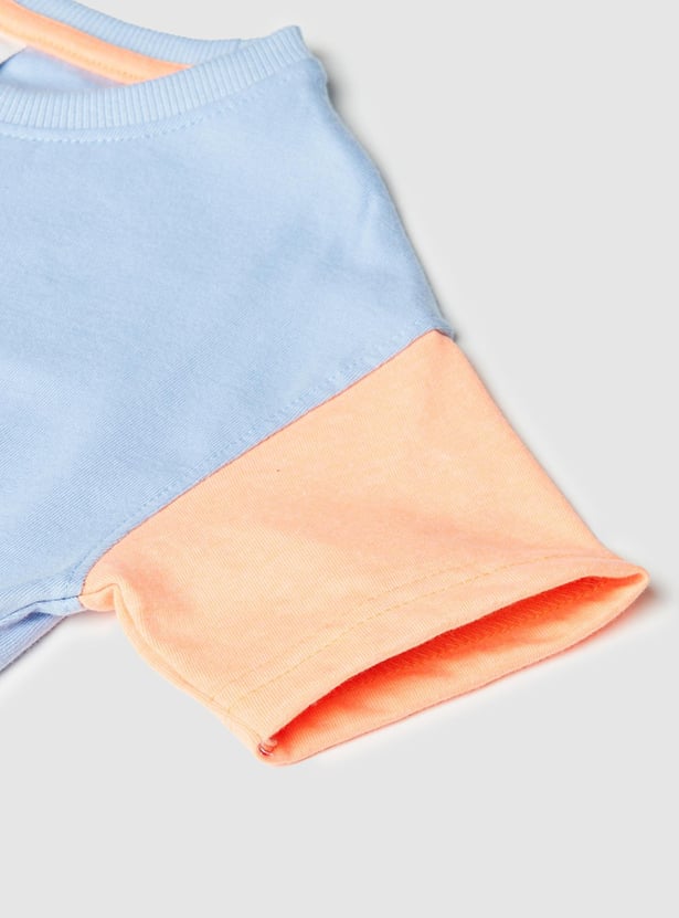 Boys Colourblock Knit T-shirt